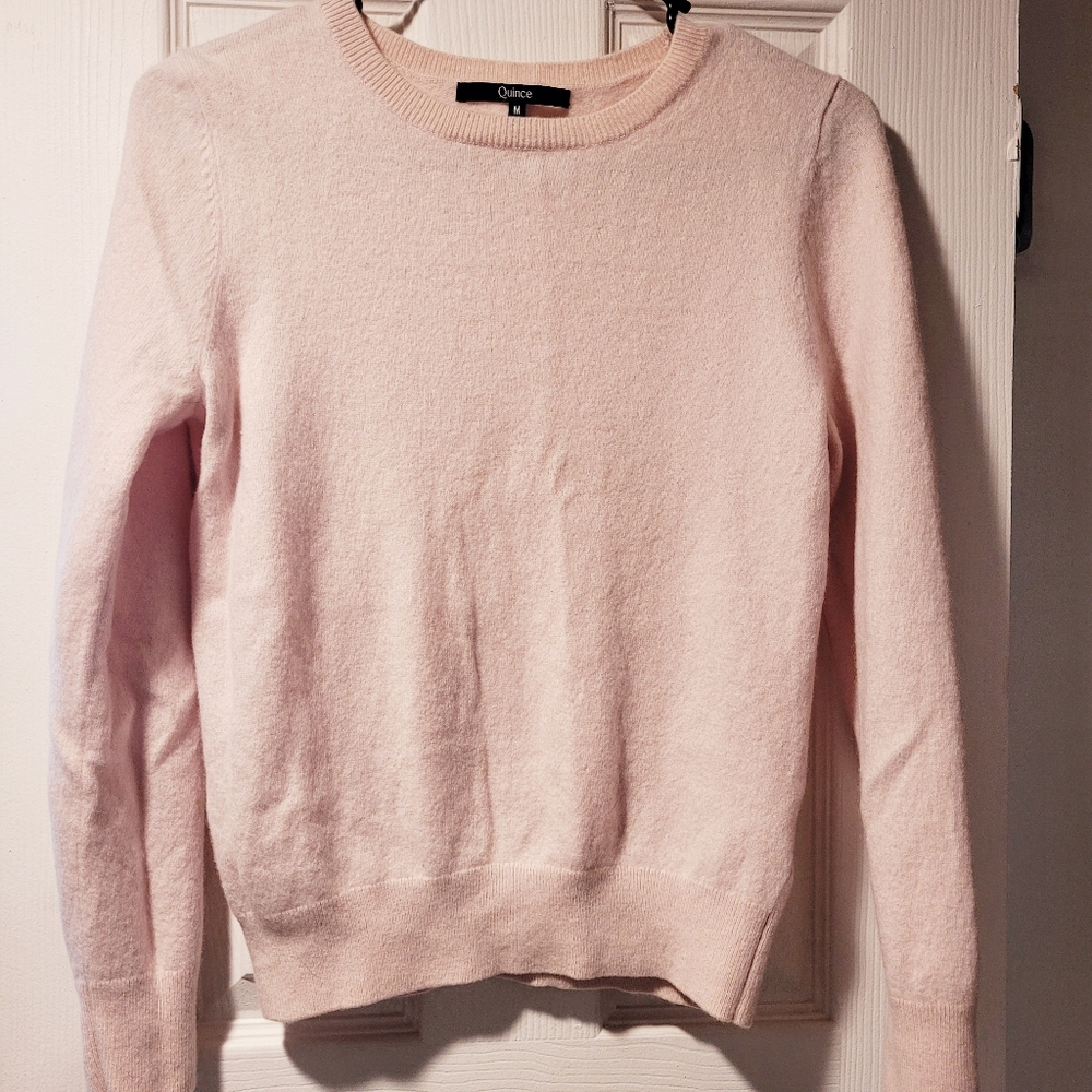 Quince Pink Cashmere Sweater